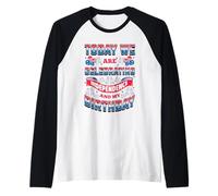 TODAY WE ARE CELEBRATING INDEPENDENCE AND MY BIRTHDAY Raglan Baseball Tee