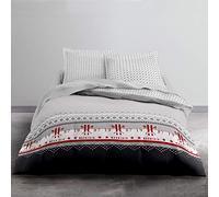 Today Winter Chalet Printed Cotton Duvet Cover Set, 240 x 260 cm, Double