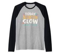 Today You Will Glow Show What You Know Teacher Test Day Raglan Baseball Tee