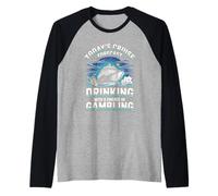 Today's Cruise Forecast Drinking with A Chance of Gambling Raglan Baseball Tee