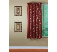 Today's Curtain, Emelia Embroidery Sheer Panel 63", Burgundy, 59" W x 63" L