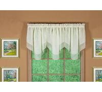 Today's Curtain Emelia Original Voile Ascot 25", Ecru, 40" W x 25" L