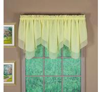 Today's Curtain Emelia Original Voile Ascot 25", Yellow, 40" W x 25" L