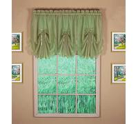 Today's Curtain Emelia Original Voile Fan Insert, Dusty Leaf, 30" W x 40" L