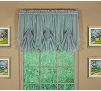 Today's Curtain Emelia Original Voile Fan Insert, Grey, 30" W x 40" L