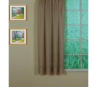 Today's Curtain Emelia Original Voile Panel 45", Taupe, 60" W x 45" L