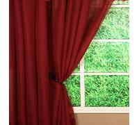 Today's Curtain Emelia Original Voile Panel 63", Burgundy, 60" W x 63" L