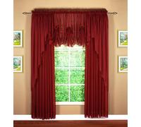 Today's Curtain Emelia Original Voile Panel 84", Burgundy, 60" W x 84" L
