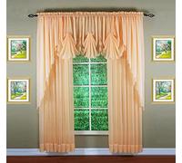 Today's Curtain Emelia Original Voile Panel 84", Peach, 60" W x 84" L