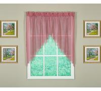 Today's Curtain Emelia Original Voile Swag Pair 38", Mauve, 60" W x 38" L