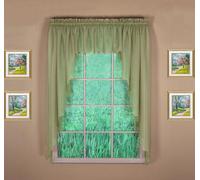 Today's Curtain Emelia Original Voile Swagger Pair 63", Dusty Leaf, 90" W x 63" L