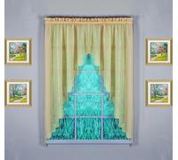 Today's Curtain Emelia Original Voile Swagger Pair 63", Gold, 90" W x 63" L