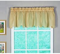 Today's Curtain Emelia Original Voile Valance 14", Gold, 60" W x 14" L