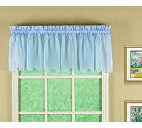 Today's Curtain Emelia Original Voile Valance 14", Sky Blue, 60" W x 14" L