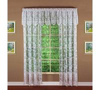 Today's Curtain Floral Vine Lace Panel 72", White, 60W x 72L