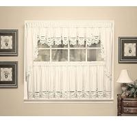 Today's Curtain Imperial Classic Drawn Cutwork Window Swag, 38-Inch, Beige