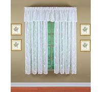 Today's Curtain, Songbird Semi-Sheer Lace Panel 63", White, 56" W x 63" L
