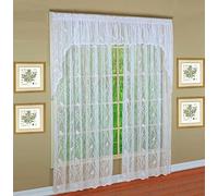 Today's Curtain, Songbird Semi-Sheer Lace Panel 84", White, 56" W x 84" L
