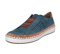 Today's Deals of The Day Lightweight Trainers Womens Hollow Out Shoes with Fashion Slip Women's Casual Shoes Casual Shoes for Women Low Heel Toe in Blue