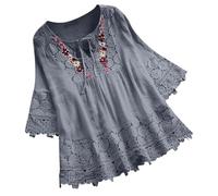 Today's Deals of The Day Women's Hawaiian Shirts Linen Cardigan for Women Royal Blue Blouse for Women Womens Blouses Casual Summer Work Tops for Women 2024 Outlet Clearance UK