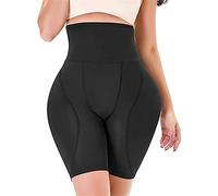 Today's Deals of The Day Womens Shapewear Tummy Control Abdomen Pants for Slim Belly and Thighs Open Crotch Negative Oxygen Ion Fat Burning Elasticated Waist Shorts Women Support Underwear Black