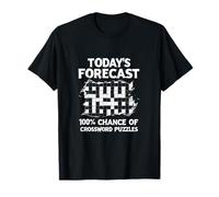 Today's Forecast 100% Chance Of Crossword Puzzles T-Shirt