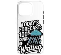 Today's Forecast 100% Chance Of Writing Case for iPhone 16 Pro