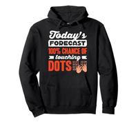 Todays Forecast Dots Braille Teacher Blind Awareness Pullover Hoodie