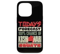 Todays Forecast Koshiwari Squats Japanese Sumo Wrestling Case for iPhone 13 Pro