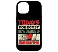 Todays Forecast Koshiwari Squats Japanese Sumo Wrestling Case for iPhone 14