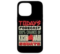 Todays Forecast Koshiwari Squats Japanese Sumo Wrestling Case for iPhone 14 Pro Max