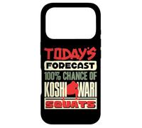 Todays Forecast Koshiwari Squats Japanese Sumo Wrestling Case for iPhone 17 Pro