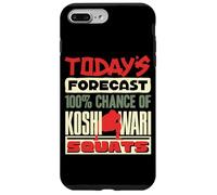 Todays Forecast Koshiwari Squats Japanese Sumo Wrestling Case for iPhone 7 Plus/8 Plus