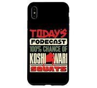 Todays Forecast Koshiwari Squats Japanese Sumo Wrestling Case for iPhone XS Max