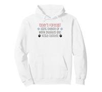 Today's Forecast Warm Snuggles And Vizsla Cuddles Pullover Hoodie