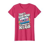 Today's Good Mood is Sponsored by 90's R&B T-Shirt, Women, Red Heather, Small