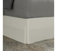 TODAY'S HOME Bed Skirt Dust Ruffle, Polyester, Ivory, King