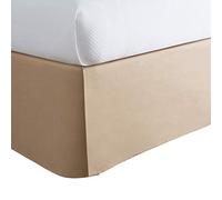 TODAY'S HOME Classic Tailored, Microfiber, 14" Drop Length Bed Skirt Dust Ruffle, Twin XL, Mocha