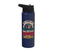 Today's Mood Funny Archery Bow Arrow Archer Stainless Steel Insulated Water Bottle