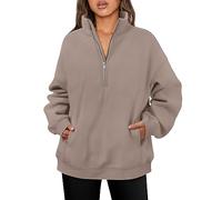 Todays Offers Special Deals Cocila Cotton Sweatshirt Womens Oversized Hoodies Quarter Zip Sweatshirts 2023 Fall Outfits Winter Clothes With Pockets Ladies Cashmere Ju Warehouse Clearance Uk Pallets