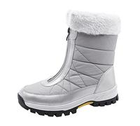 todays offers special deals my orders Ladies Waterproof Winter Rain Snow Mid Calf Womens Warm Walking Boots Mid-Calf Boots Non Slip Snow Boots Round Toe Waterproof cowboy boots for women