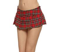 Todays Offers Special Deals Prime Deals Midi Skirts for Women UK Elasticated Waist Womens Fashion Club Low-Waisted Sexy Lattice Skirt Summer Skirts Elastic Waist A Line Pretty Fashion Red