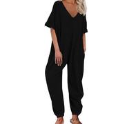 Todays Offers Special Deals Prime Deals Plus Size Festival Clothes for Women Yellow Overalls Black Jumpsuits Backless Romper Lagenlook Trousers Outfits for Women Going Out Amazon Sale Clearance