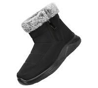 Todays Offers Special Deals Waterproof Walking Boots for Women Women's Snow Boots Fashion Casual Sneakers Breathable Flat Casual Shoes Winter Padded Bargains of The Day Sale (Black, 4.5)