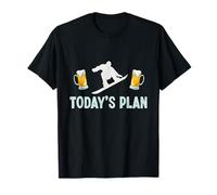Todays Plan Snowboarding and Beer Gift T-Shirt
