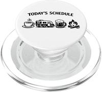 Today's Schedule Coffee Camping Beer Campfire Stories PopSockets PopGrip for MagSafe