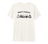 Today's Schedule Coffee Camping Beer Campfire Stories Premium T-Shirt