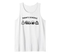 Today's Schedule Coffee Camping Beer Campfire Stories Tank Top