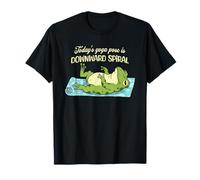 Todays Yoga Pose is Downward Spiral Funny Frog T-Shirt