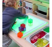 Toddle Way A3 RGB LED LightPad Compatible with IKEA Flisat Table. Standalone or a Flisat Table Insert. 8 changing Colors for tracing, Arts Crafts, Montessori Waldorf Reggio Light Sensory Play for Kids